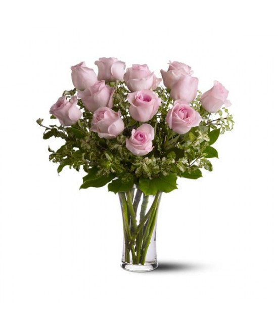 A Dozen Pink Roses – Variety Florist