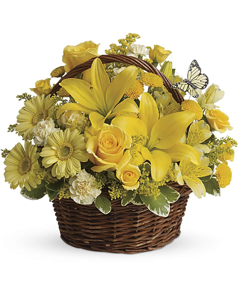 Yellow Flower Basket